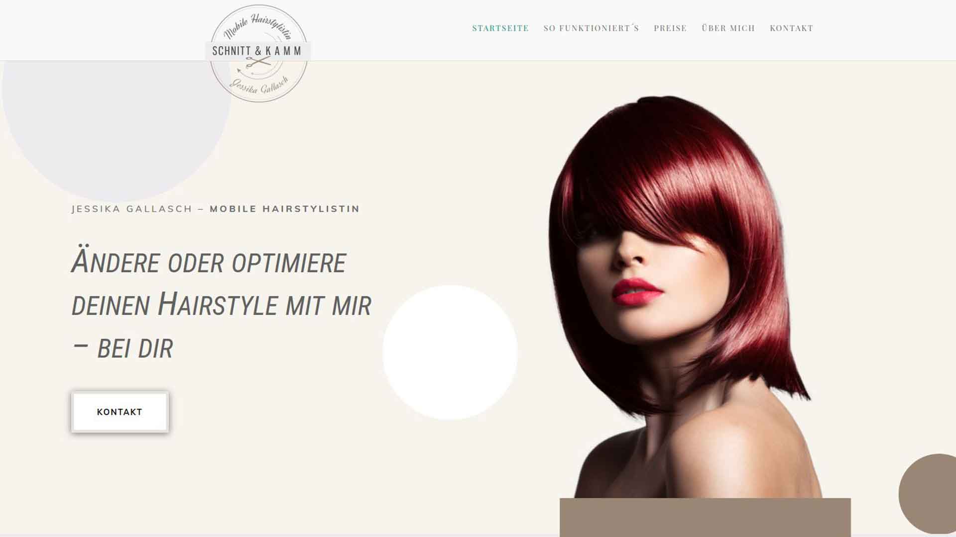 Referenzprojekt: Mobiler Friseur Augsburg — Website von Konrad Griesser